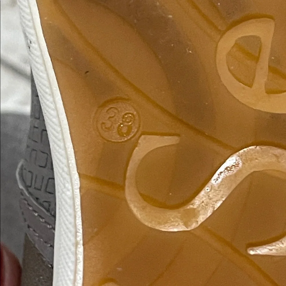 Josef Seibel Grey Leather Flat Slip On Sneakers Size 7 - 7.5 - Picture 12 of 13